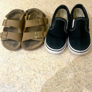 Toddler size 8 Vans & Birkenstock”look a likes”